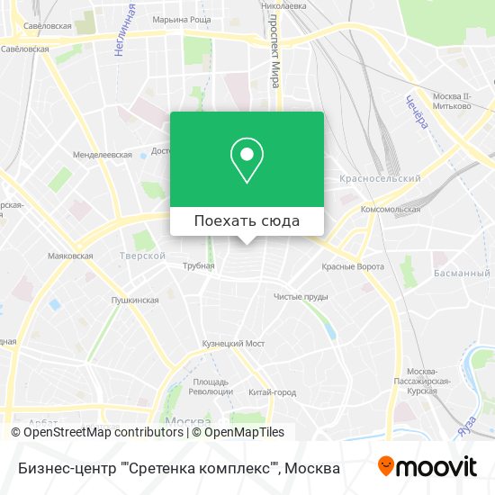 Сретенка на карте москвы