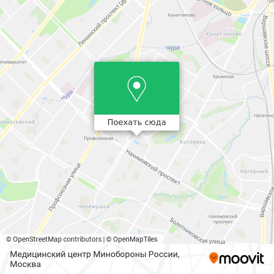 Карта Медицинский центр Минобороны России