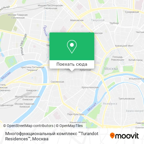 Карта Многофункциональный комплекс ""Turandot Residences""