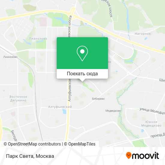 Карта Парк Света