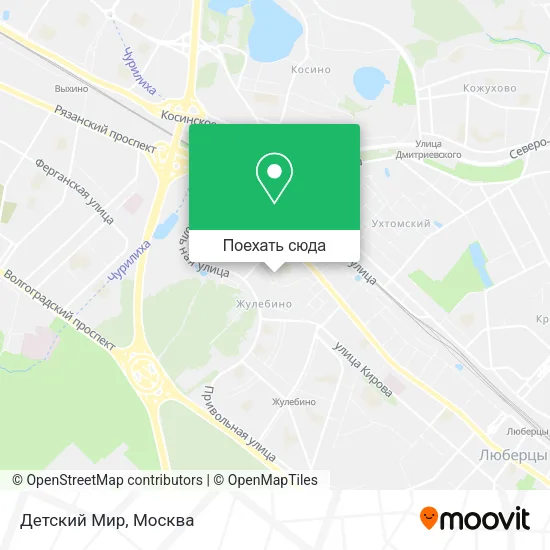 Карта Детский Мир