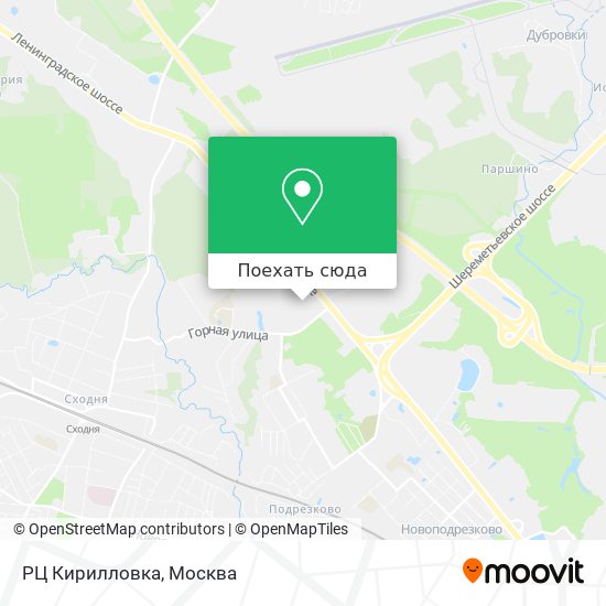 Карта РЦ Кирилловка