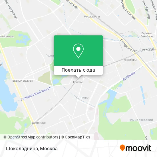 Карта Шоколадница