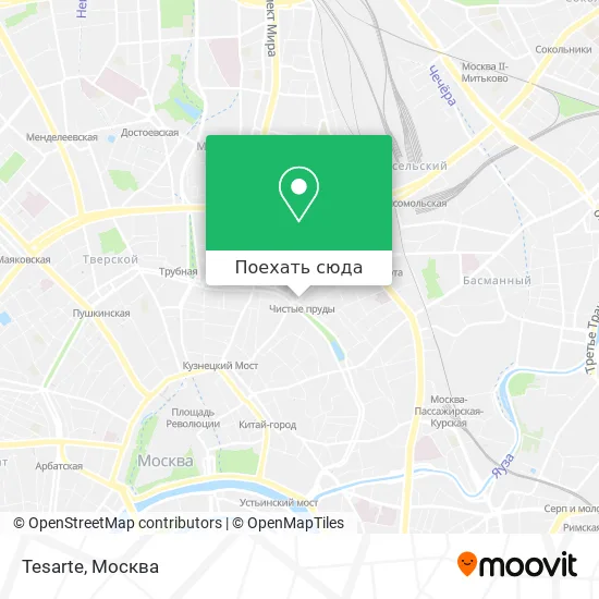 Карта Tesarte
