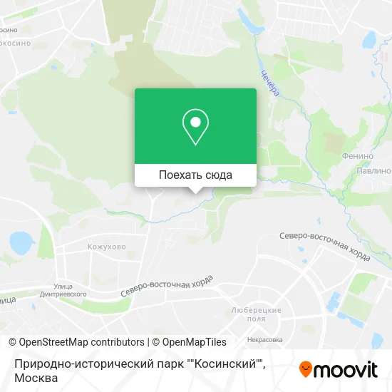 Карта Природно-исторический парк ""Косинский""