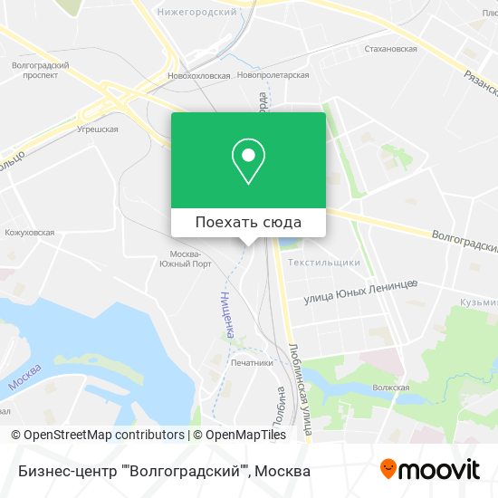Карта Бизнес-центр ""Волгоградский""