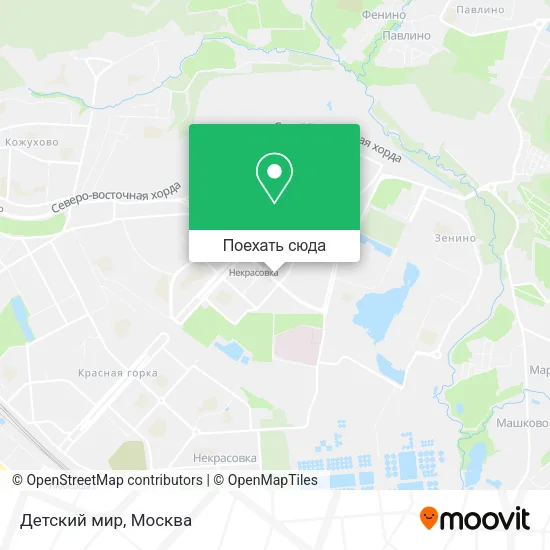 Карта Детский мир