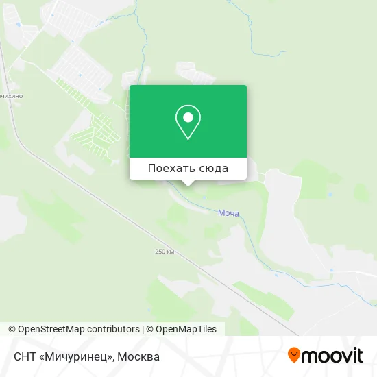 Карта СНТ «Мичуринец»