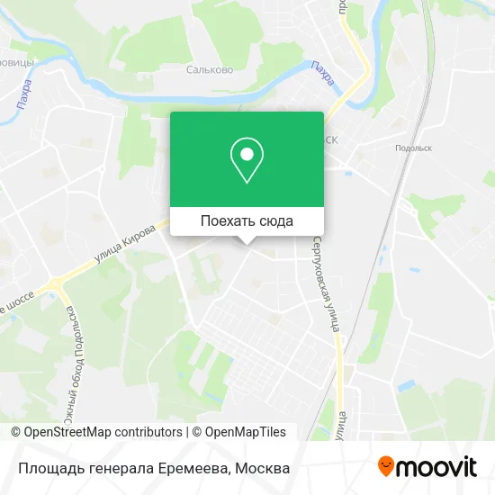 Карта Площадь генерала Еремеева