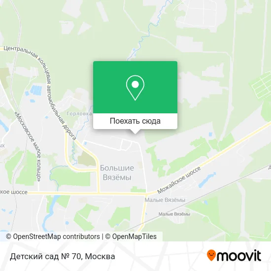 Карта Детский сад № 70