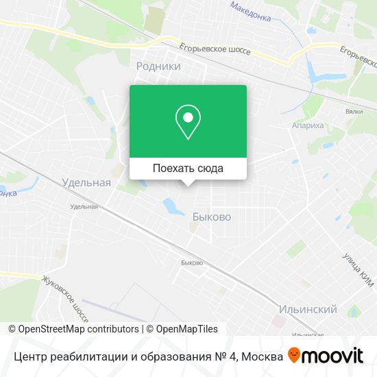Карта Центр реабилитации и образования № 4