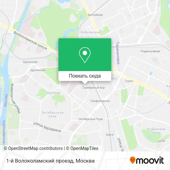 Карта 1-й Волоколамский проезд