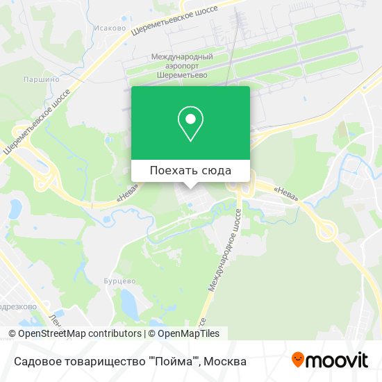 Карта Садовое товарищество ""Пойма""