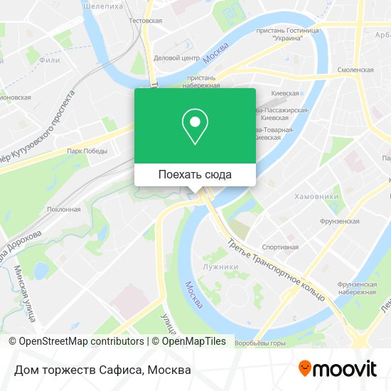Карта Дом торжеств Сафиса