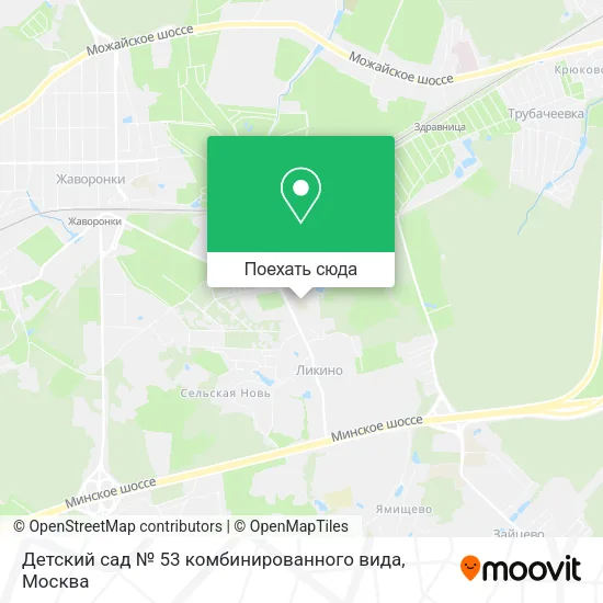 Карта Детский сад № 53 комбинированного вида