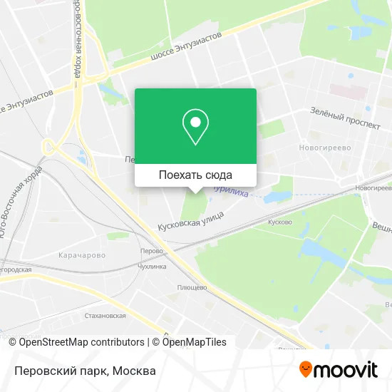 Карта Перовский парк