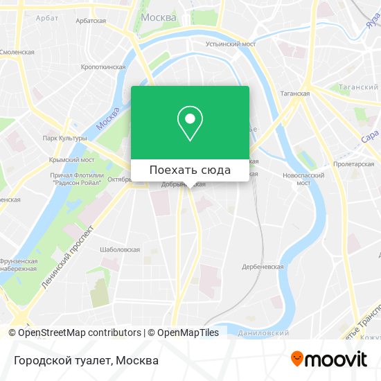 Карта Городской туалет