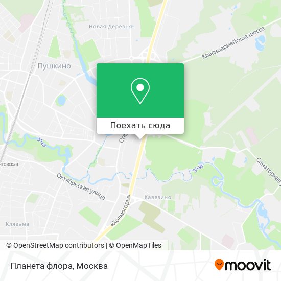 Карта Планета флора