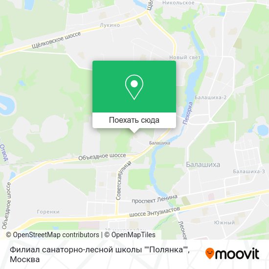 Карта Филиал санаторно-лесной школы ""Полянка""