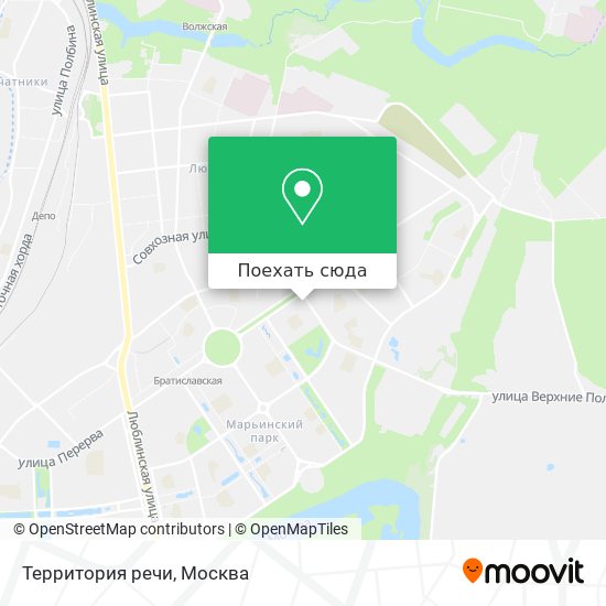 Карта Территория речи
