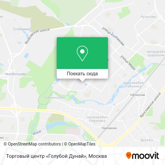 Карта Торговый центр «Голубой Дунай»