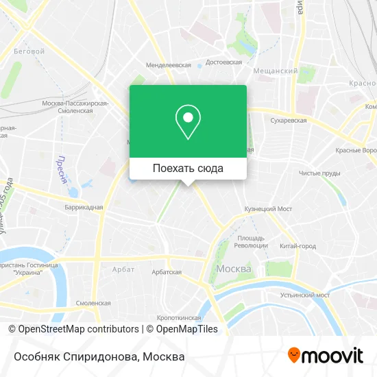 Карта Особняк Спиридонова