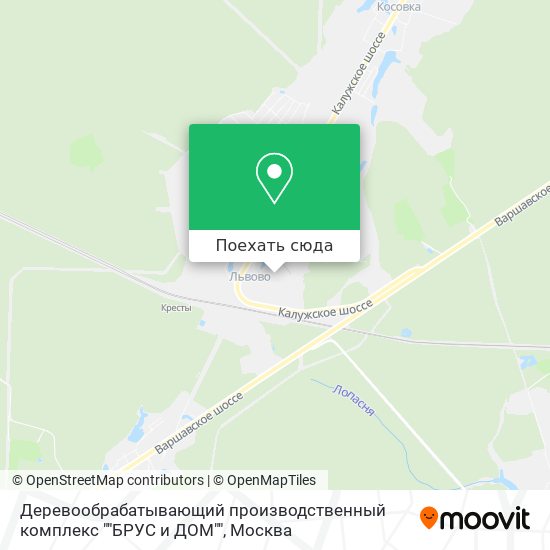 Карта Деревообрабатывающий производственный комплекс ""БРУС и ДОМ""