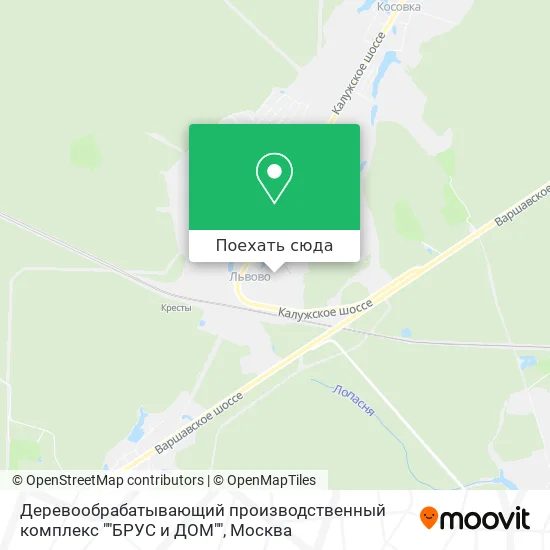 Карта Деревообрабатывающий производственный комплекс ""БРУС и ДОМ""
