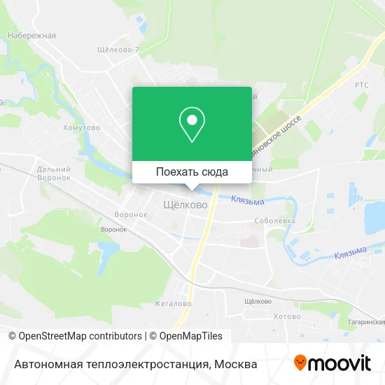 Карта Автономная теплоэлектростанция