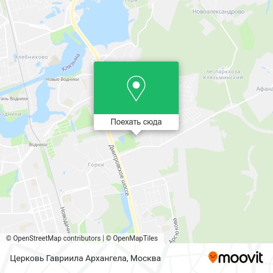 Карта Церковь Гавриила Архангела