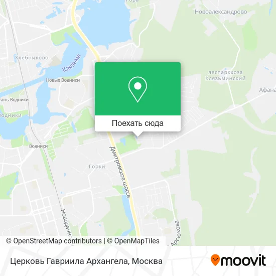 Карта Церковь Гавриила Архангела