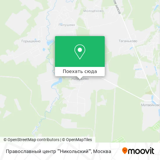 Карта Православный центр ""Никольский""