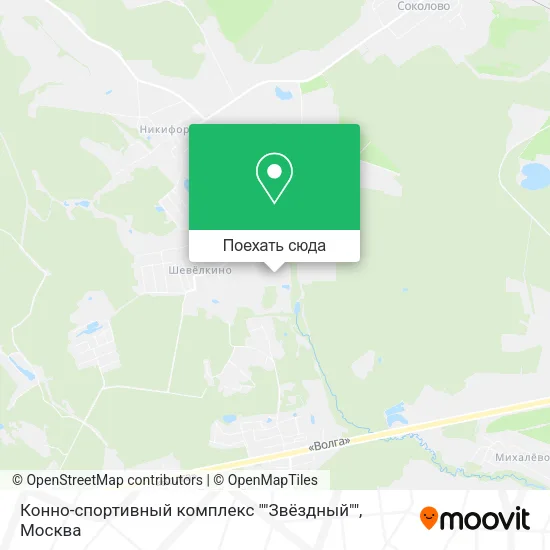 Карта Конно-спортивный комплекс ""Звёздный""