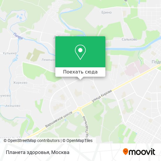 Карта Планета здоровья