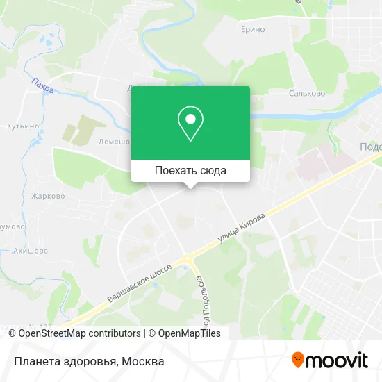 Карта Планета здоровья