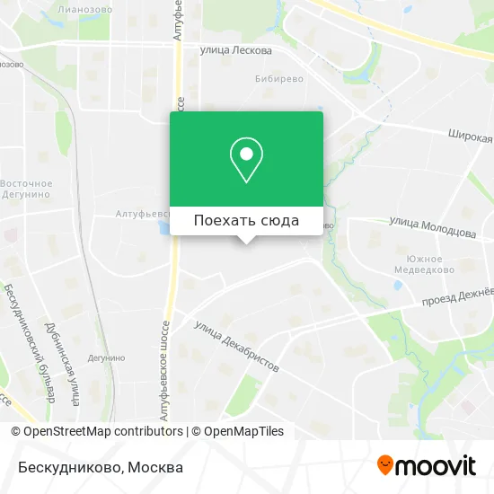 Карта Бескудниково