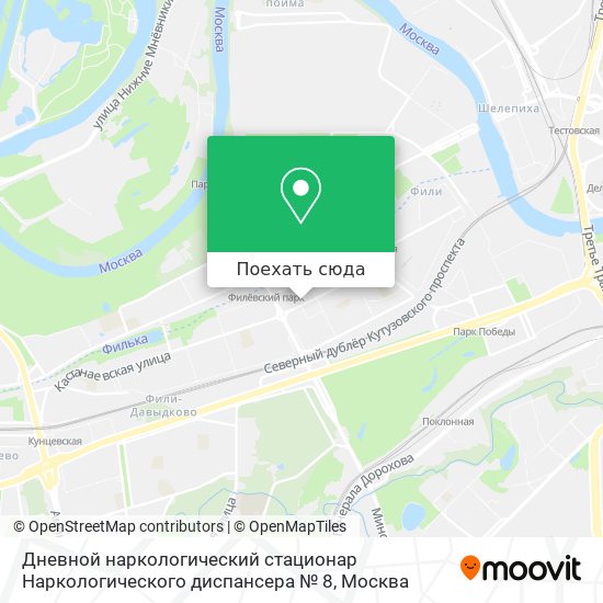 Карта Дневной наркологический стационар Наркологического диспансера № 8