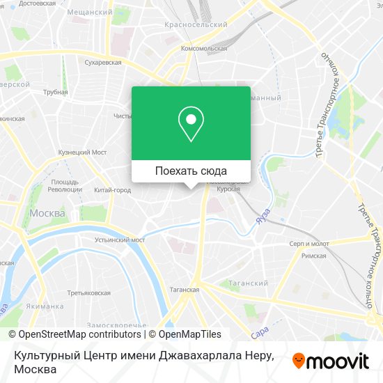Карта Культурный Центр имени Джавахарлала Неру