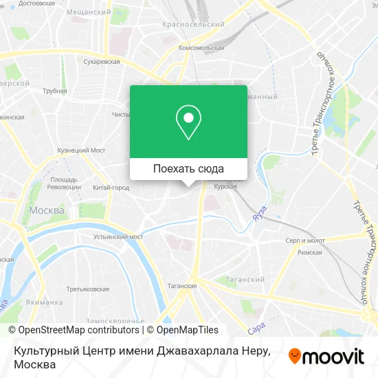 Карта Культурный Центр имени Джавахарлала Неру
