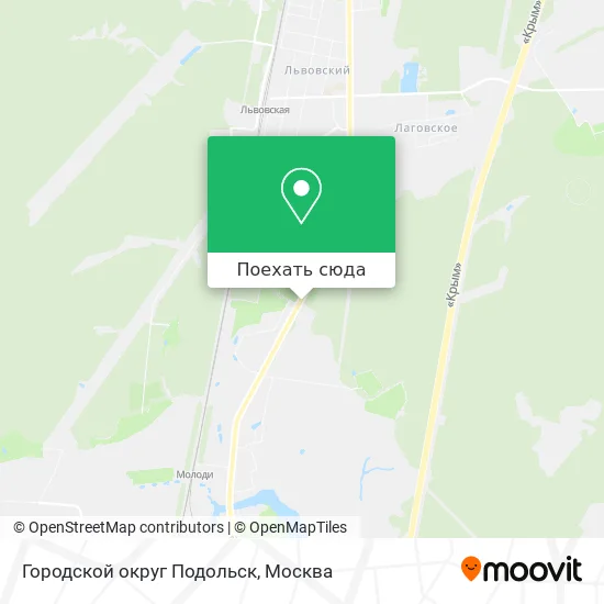 Карта Городской округ Подольск