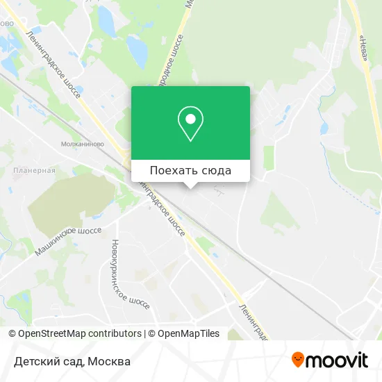 Карта Детский сад
