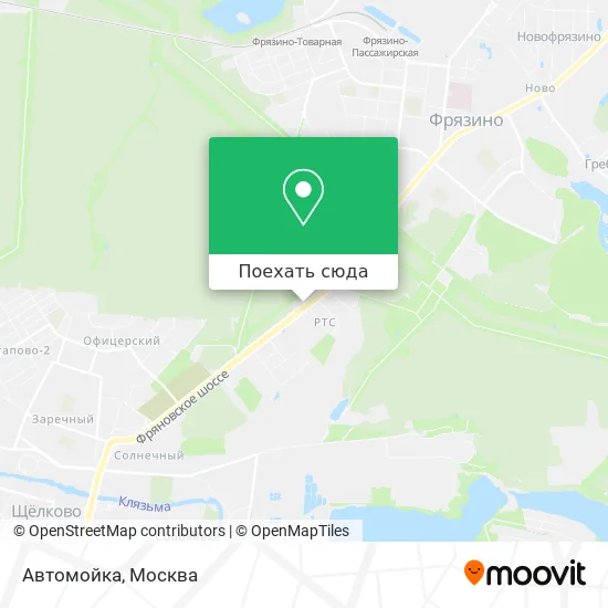 Карта Автомойка