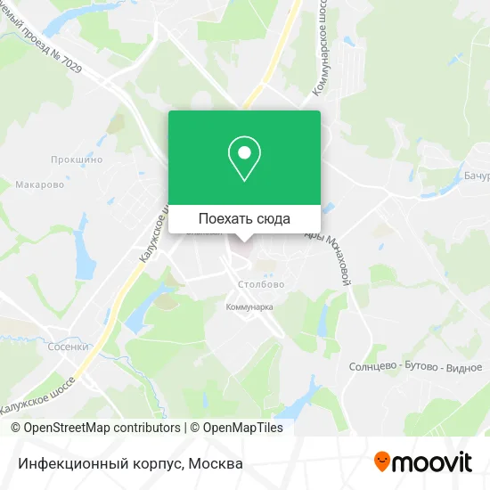 Карта Инфекционный корпус
