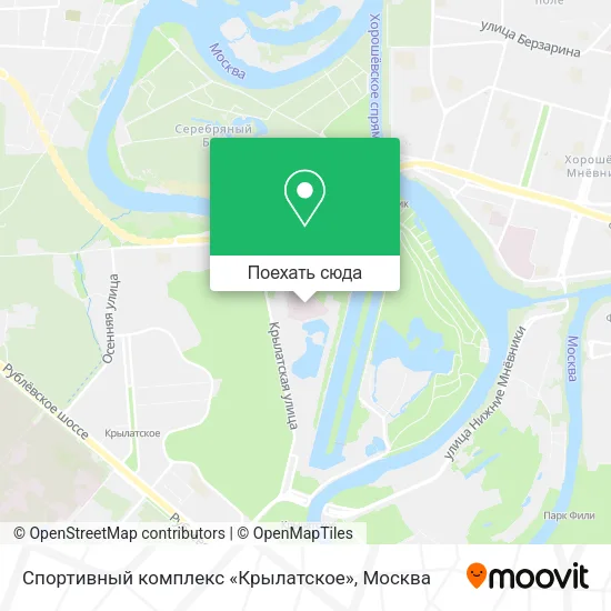 Карта Спортивный комплекс «Крылатское»