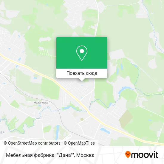 Карта Мебельная фабрика ""Дана""
