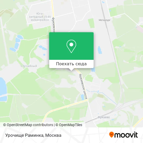 Карта Урочище Раминка