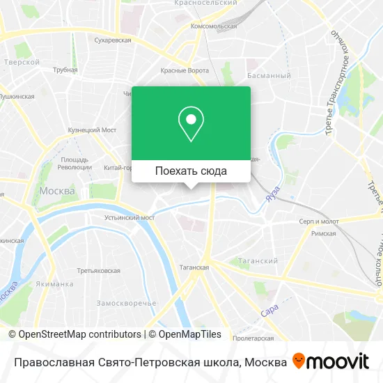 Карта Православная Свято-Петровская школа