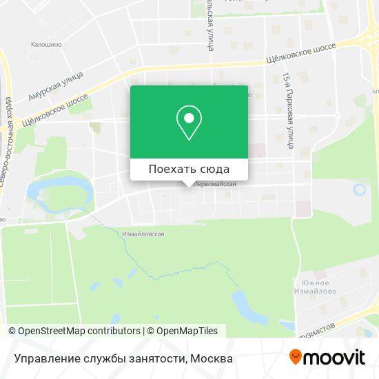 Карта Управление cлужбы занятости