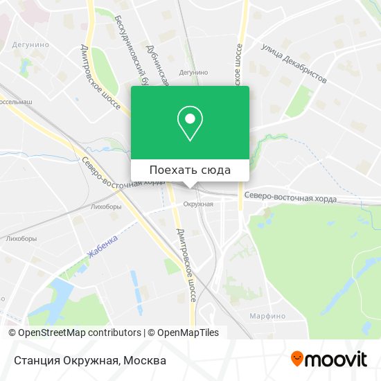 Карта Станция Окружная