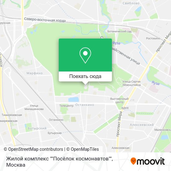 Карта Жилой комплекс ""Посёлок космонавтов""